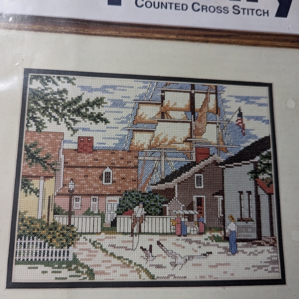 Simplicity Old Mystic Counted Cross Stitch never opened, needle work